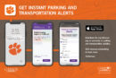 New Parking and Transportation notifications in the my.Clemson iPhone app