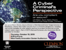 Security expert Kelvin L. Moore will talk about "A Criminal's Perspective" on Thursday, October 10, 2019