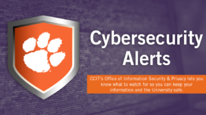 CCIT Cybersecurity Alerts graphic