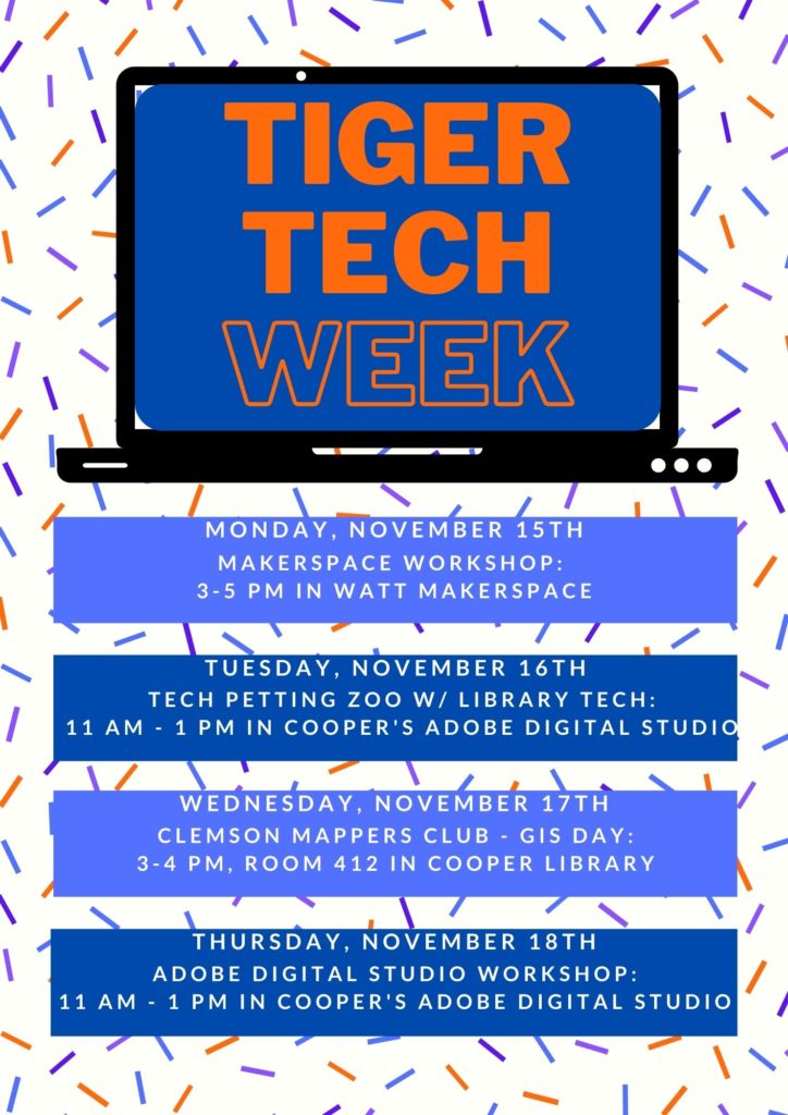 Tiger Tech Week flyer